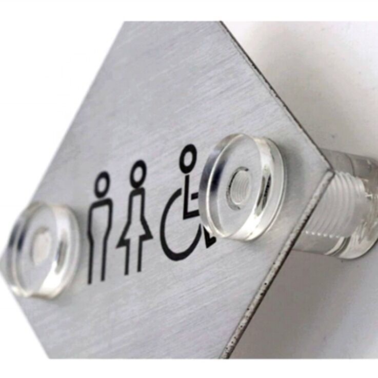 Customized Acrylic Clear Wall Mounted Standoff Screw for Sign Holder Advertising Board Bolts length 20mm