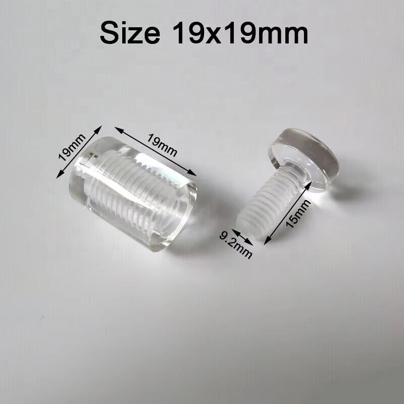 Customized Acrylic Clear Wall Mounted Standoff Screw for Sign Holder Advertising Board Bolts length 20mm
