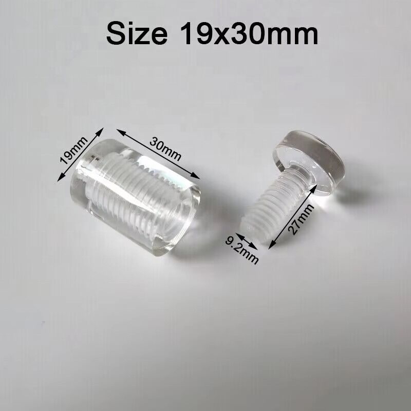 Customized Acrylic Clear Wall Mounted Standoff Screw for Sign Holder Advertising Board Bolts length 20mm