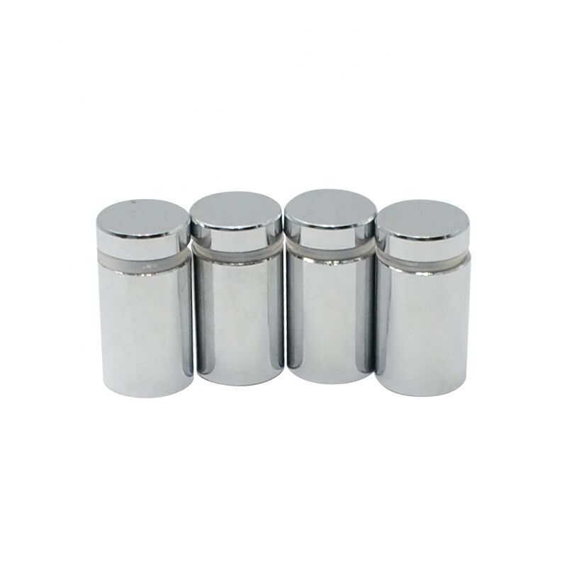 Fully Threaded High Precision Stainless Steel Glass Clip Spacer Screw Sign Standoff Mirror Gold Black with Flat Washer