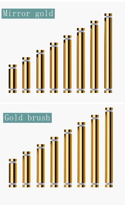 Stainless Steel Double Head Advertising Screw for Acrylic Glass Standoff Spacer 12*30mm M8 Passivated