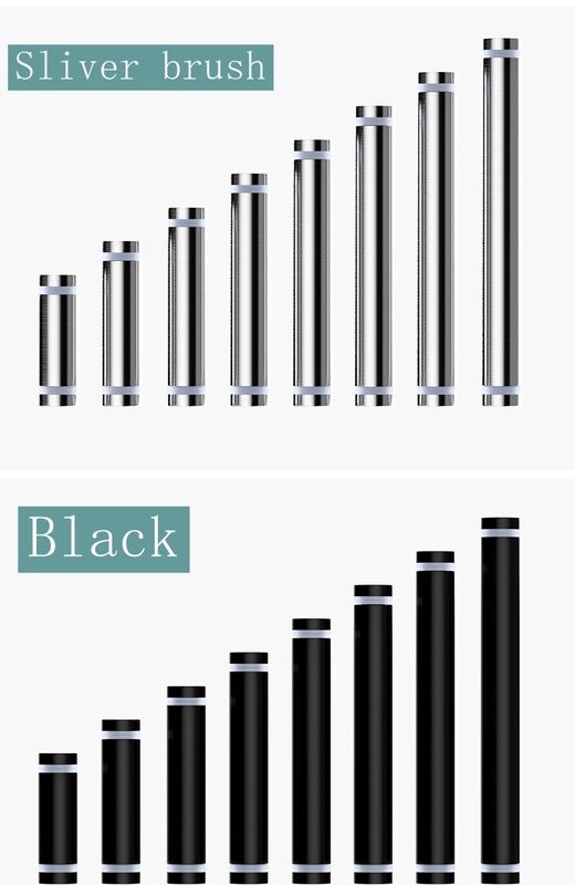 Stainless Steel Double Head Advertising Screw for Acrylic Glass Standoff Spacer 12*30mm M8 Passivated
