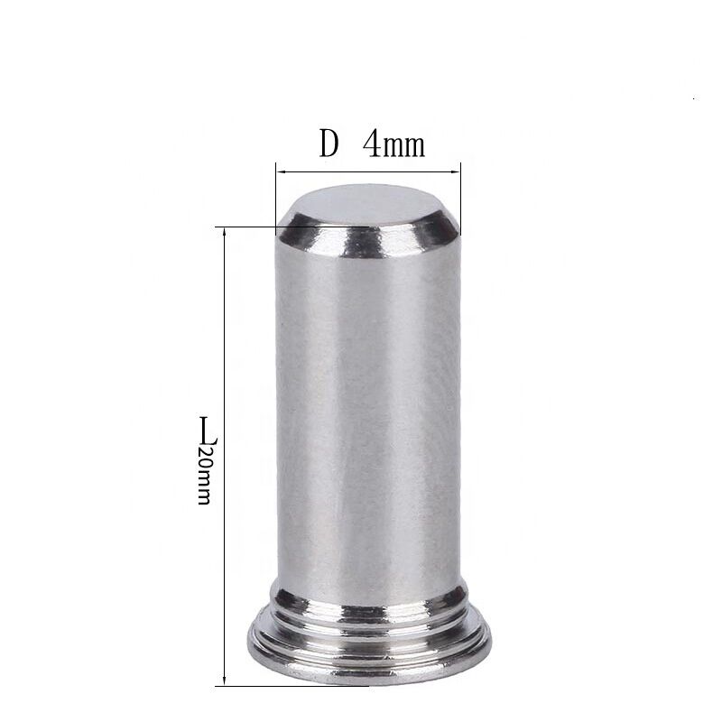 Passivated Finish Self Clinching Pilot Pins Stainless Steel Type TPS Flush Mounted