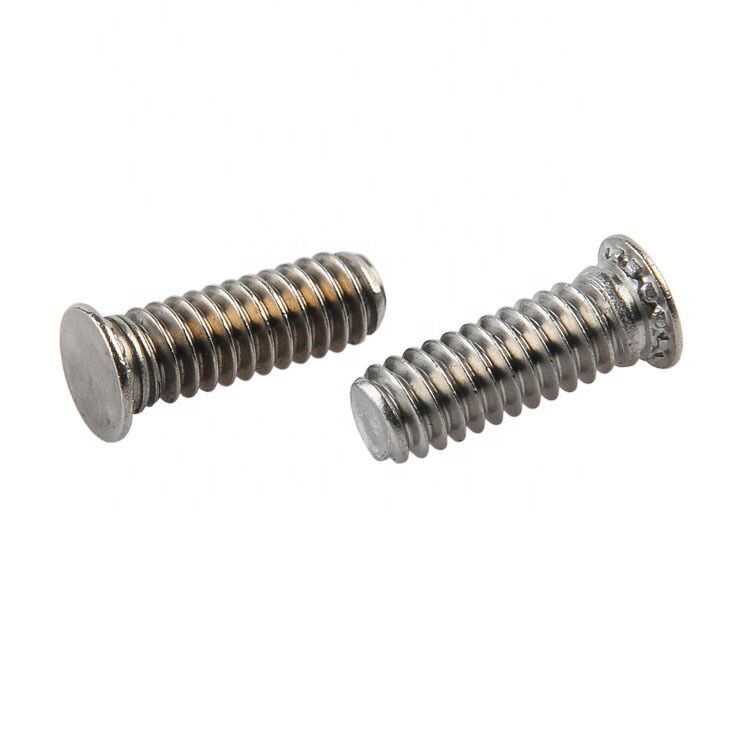 Metric Stainless Steel Flush Head Self Clinching Stud 8mm-35mm For Sheet Metal