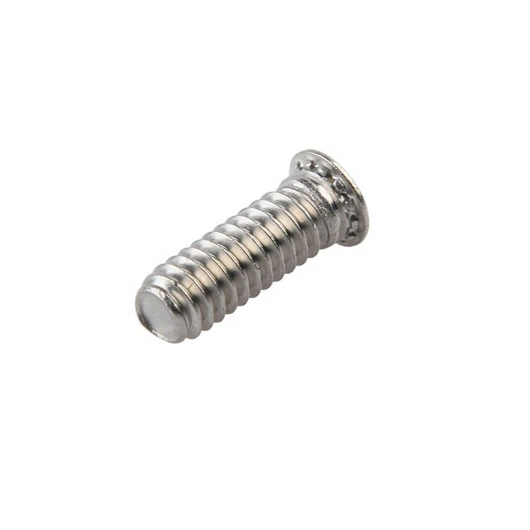 Polished M2.5 Stainless Steel/AIuminium Self Clinching Flush Head Studs for Sheet Metal Long-Lasting Performance