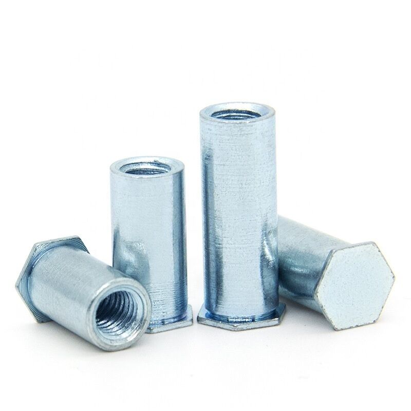 Aluminium Hex Head Blind Hole Self Clinch Standoff Zinc Plated Finish For Metal Plate