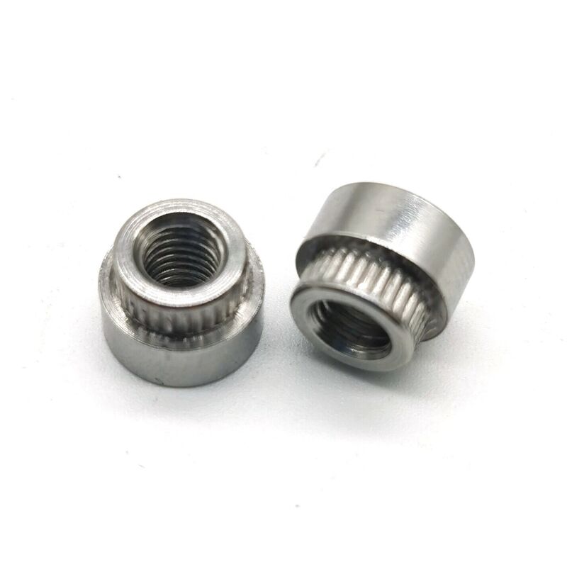 Small Metal Parts Rivet Bush with Round Knurled Head and Stainless Steel Material at Affordable