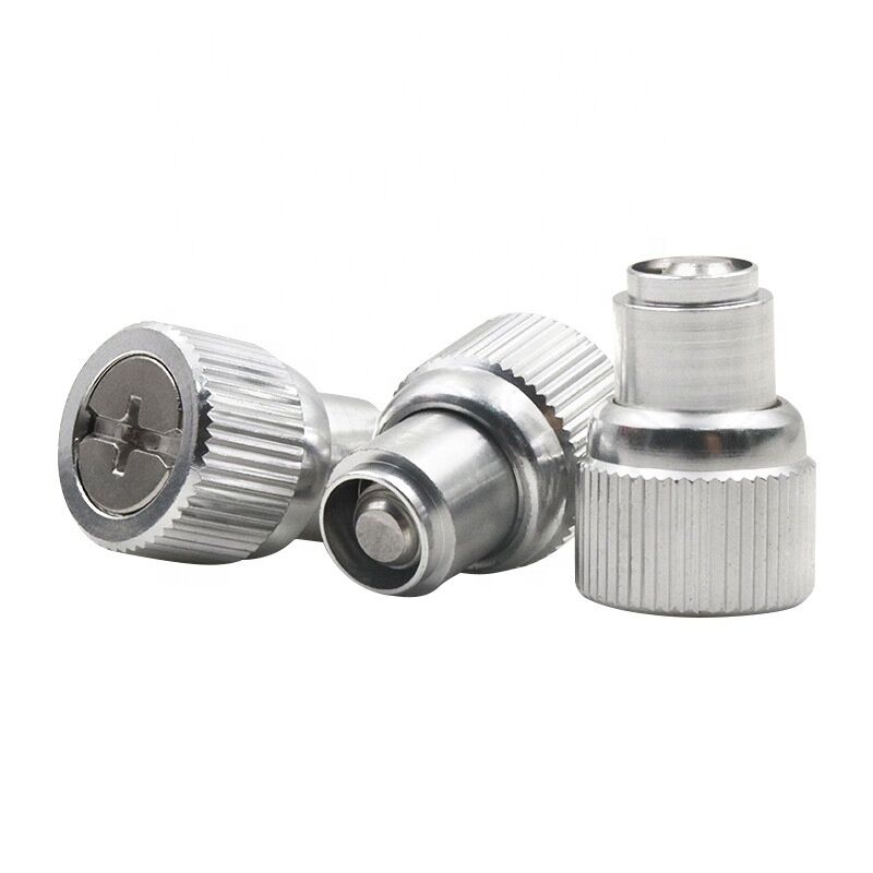 Screws PF41/PF42/PF15/PF25 Captive Panel Zinc-Plated Knurling Knob Spring-Loaded Screws Washers type NO and Blots