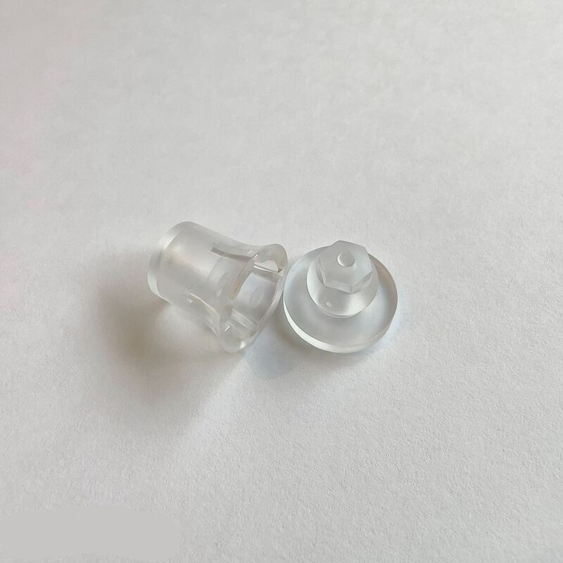 Clear Finish Invisible PC Plastic Nail Fasteners For Billboard Fixed Support Feet