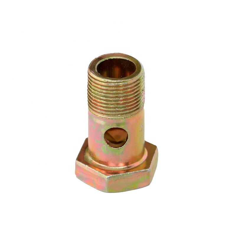 Galvanized Hex Head Bolt With Hole Fasteners Customizable Size for Industrial Applications According to DIN Standard