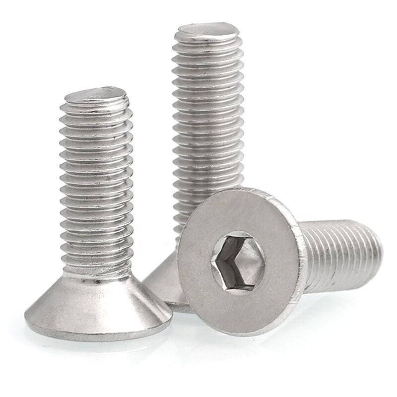 Passivated Finish DIN 7991 Grade Stainless Steel Flat Head Hexagon 4mm M3 Hex Countersunk Head Screws for Applications