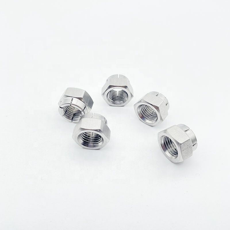 100% Inspection Before Shipment Custom Machining Stainless Steel Flexloc Top Lock Nuts for Heavy Vibration