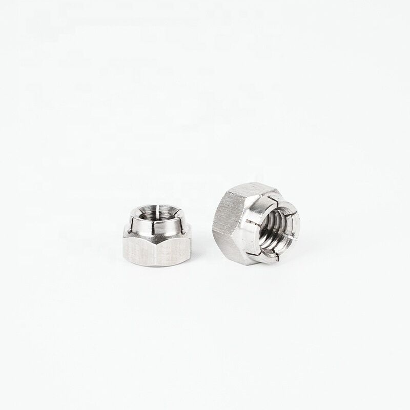 CNC Machining Carbon Steel Aluminum Stainless Steel Flexloc Full Height Slotted Lock Nuts for Advanced Production Method