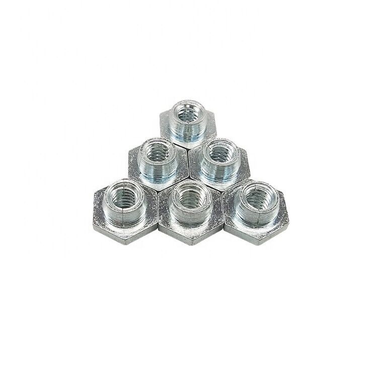 Carbon Steel Self Locking Outer Hexagon Press Nut Overall Length 4.4-6.59mm