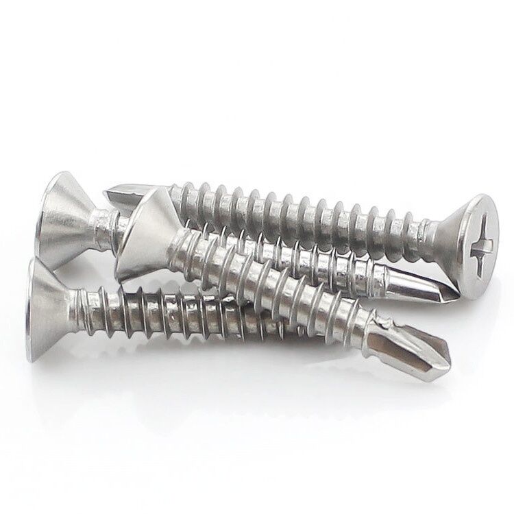 Stainless Steel Cross Countersunk Head Drilling Screws DIN 410 Standard for Self-tapping and Self-drilling Dovetail