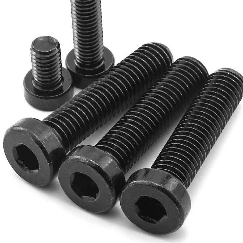 Metric Carbon Steel Class 8.8 Black Oxide Screw With Low Head Din 70 Hex Socket Hexagon Head Cap Screw