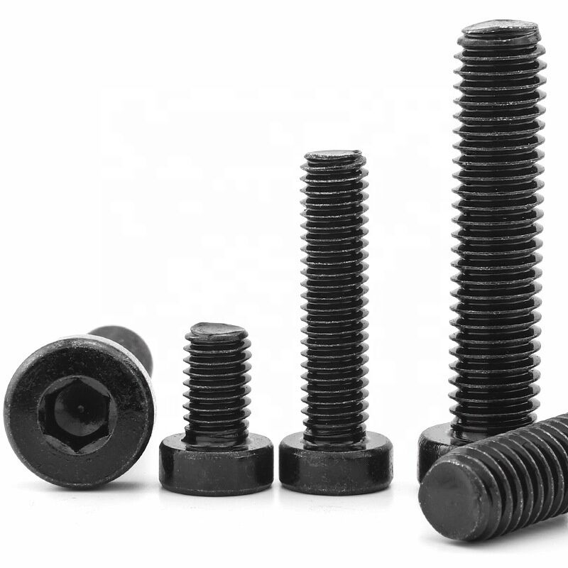 Metric Carbon Steel Class 8.8 Black Oxide Screw With Low Head Din 70 Hex Socket Hexagon Head Cap Screw