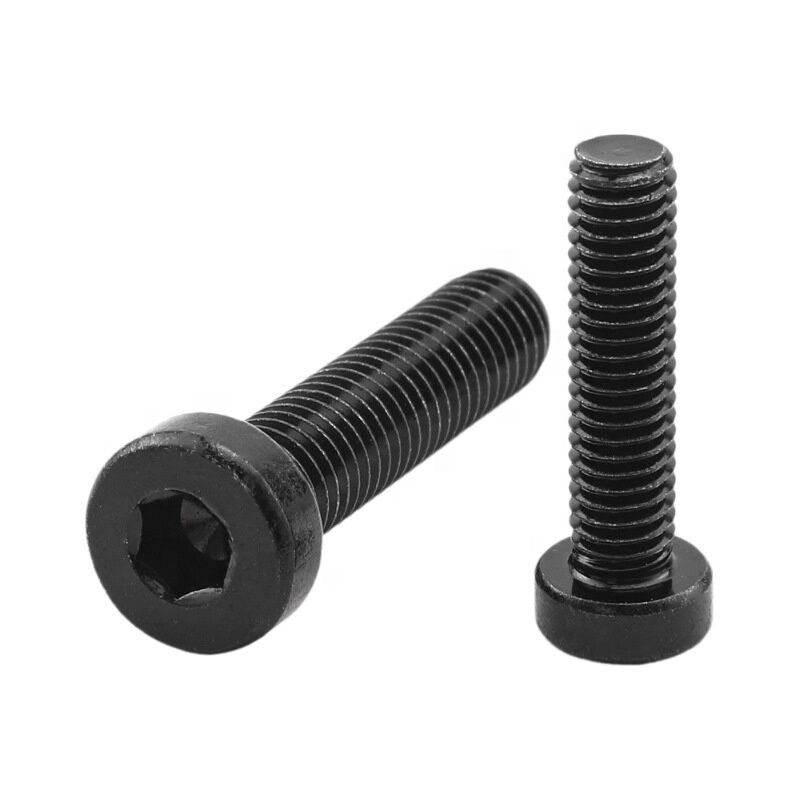 Metric Carbon Steel Class 8.8 Black Oxide Screw With Low Head Din 70 Hex Socket Hexagon Head Cap Screw
