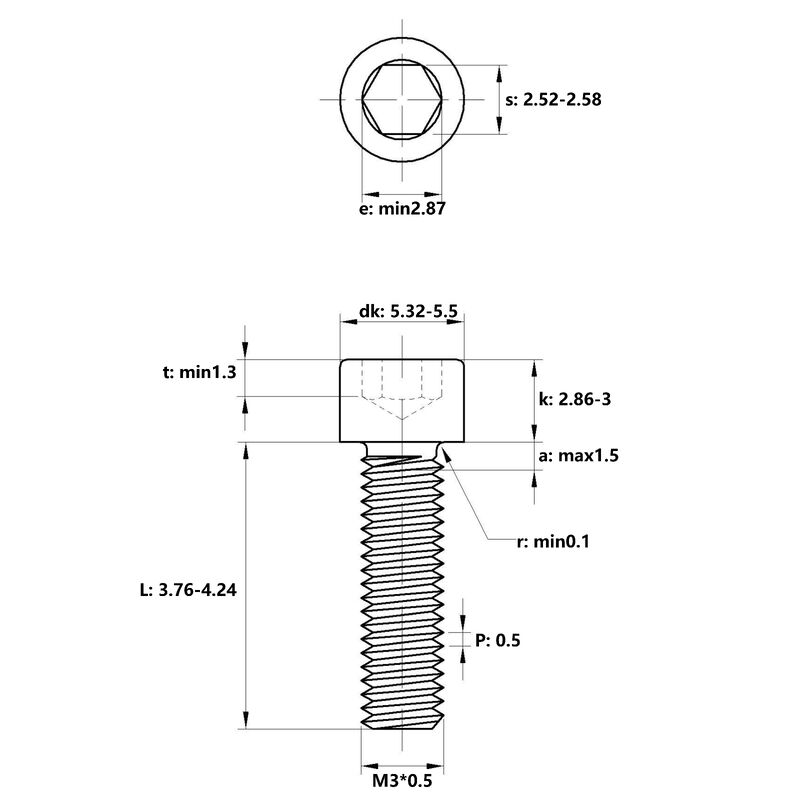 GB70 White Blue Zinc Hex Round Head Galvanizing Screw Hexagon Socket Head Screw M5 Hot Item in Metric Measurement System