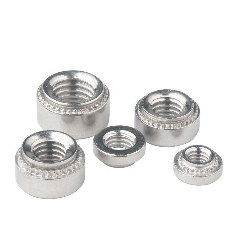 M5 M6 M8 M10 Zinc-Plated Carbon Steel Press Rivet Nut 304 Stainless Steel Self Clinching Nut Sheet Metal Lock Nut Zinc-Plated