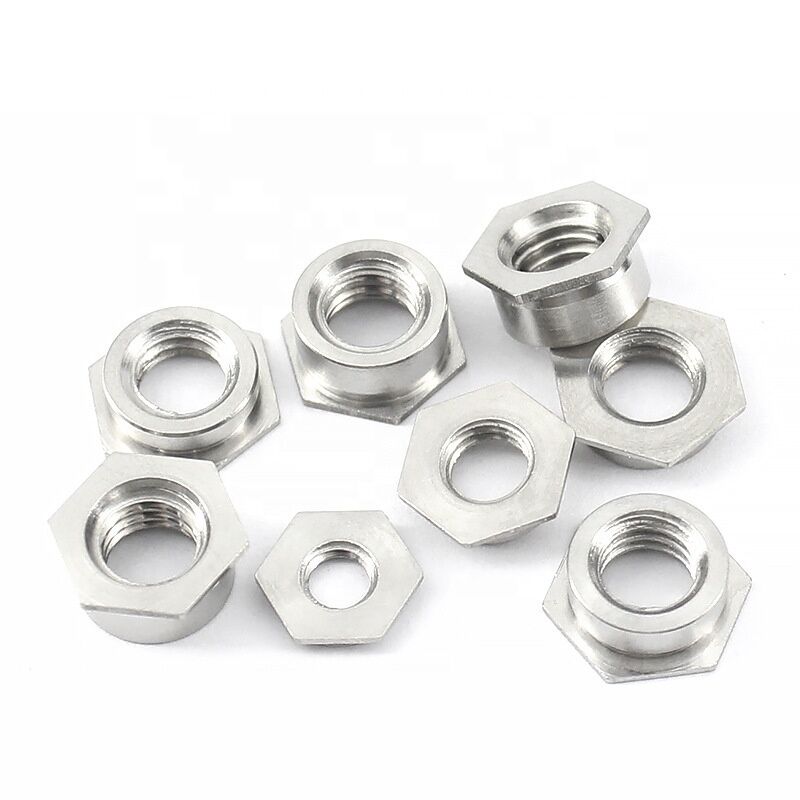 8.72mm Small Hole Diameter Right Hand Thread Stainless Steel Hexagon Head Flush Nut Flat Nut Inlaid Flakes Nut for and Best