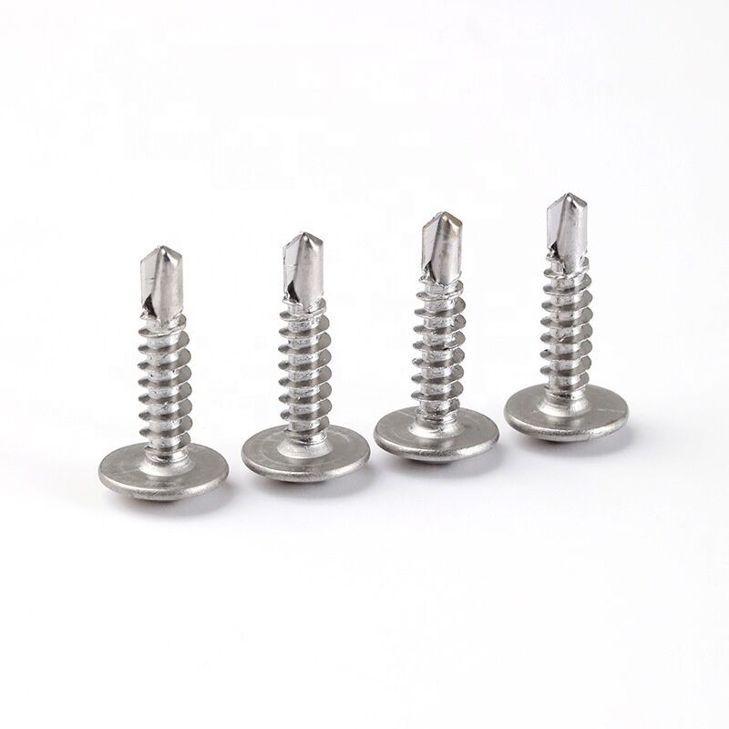 ST4.2*16mm Stainless Steel Large Flat Head Cross Round Head Washers Screw Drilling Tail Self Tapping Self-drilling Dovetail Screws