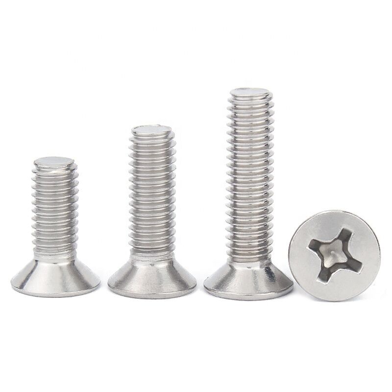 Customized Stainless Steel Phillips Cross Recessed Flat Countersunk Head Machine Screw DIN965 for Various Applications