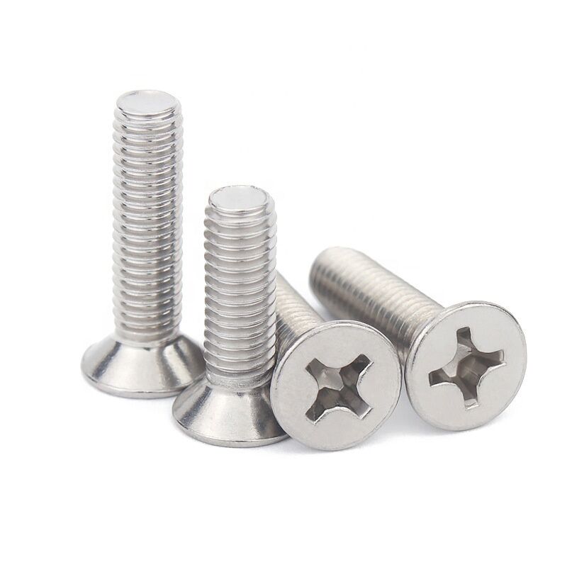 Customized Stainless Steel Phillips Cross Recessed Flat Countersunk Head Machine Screw DIN965 for Various Applications
