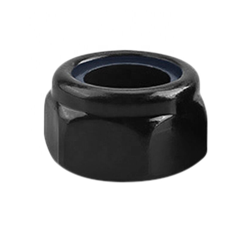 Black Oxide Galvanized Nylon Insert Lock Nut M8 Nylon Lock Nut Hex Nut for Healthcare DIN985 Standard Sample Provided