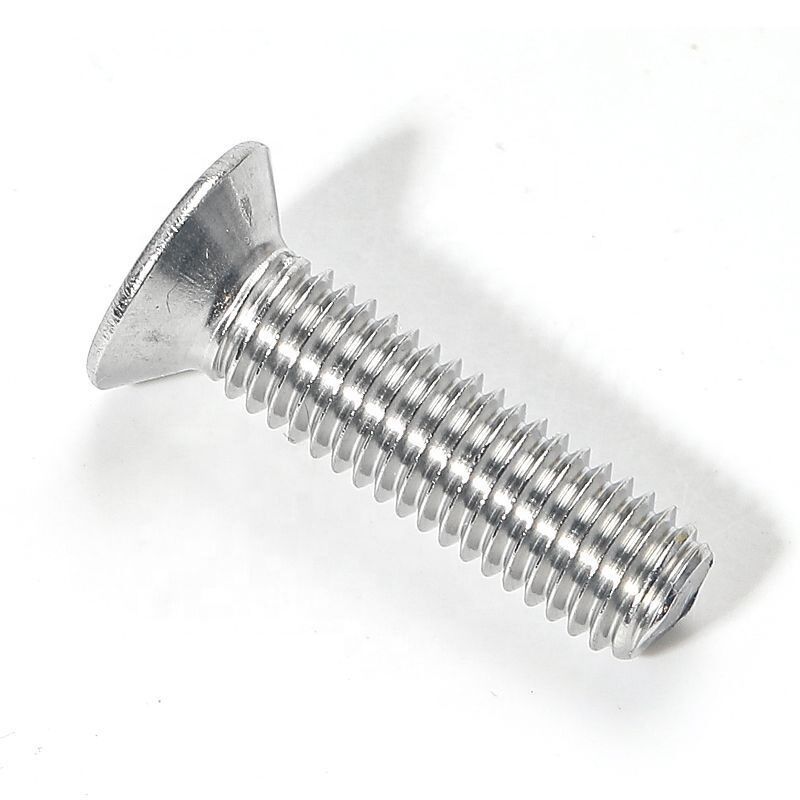 Plain All Size DIN 965 Stainless Steel 304 316 Flat Head Cross Recessed Bolts Countersunk Head Machine Phillips Screw