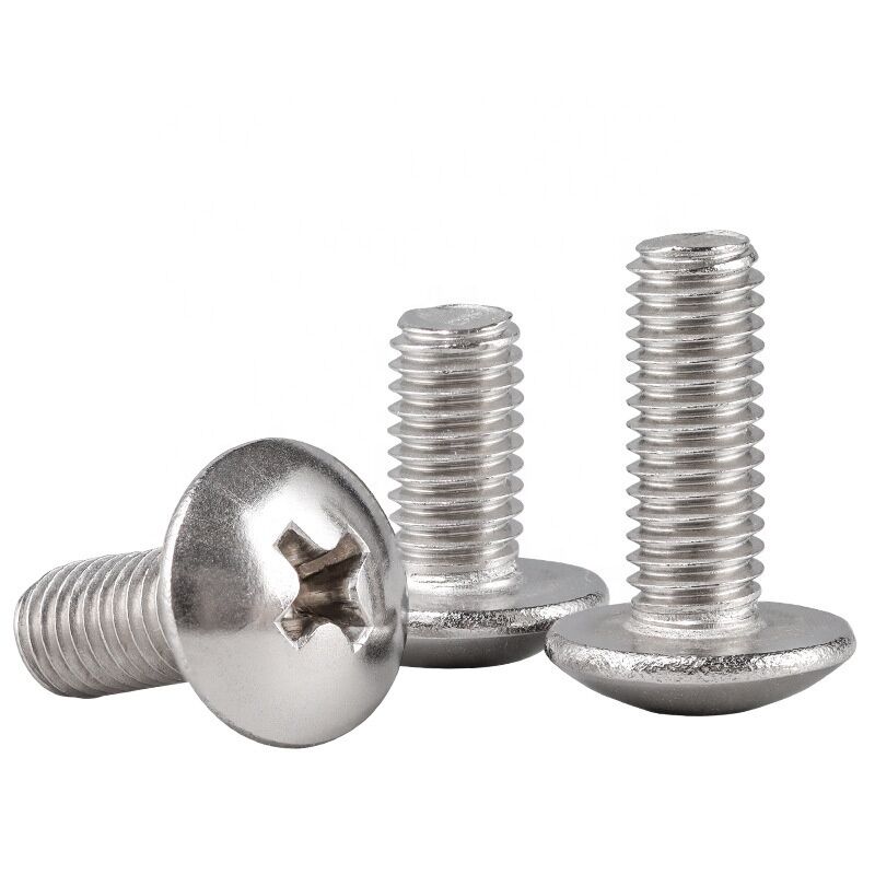 Round Head Machine Wire Pan Head Screw Plain Finish Cross Mushroom Head Bolt Grade Class 8