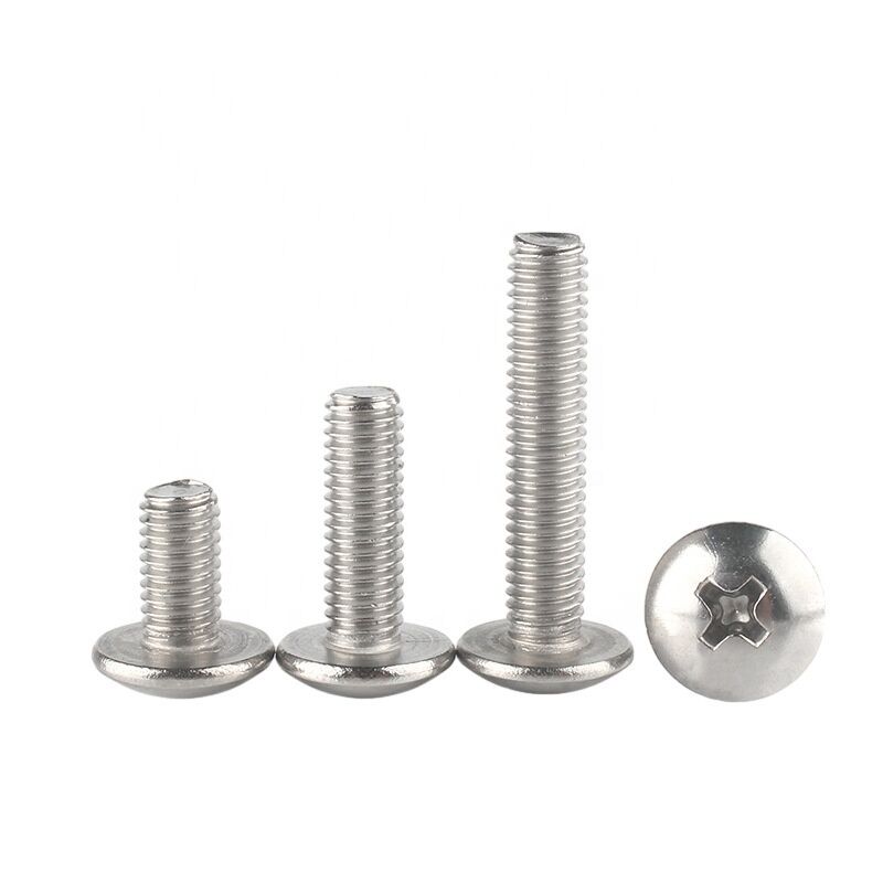 Round Head Machine Wire Pan Head Screw Plain Finish Cross Mushroom Head Bolt Grade Class 8