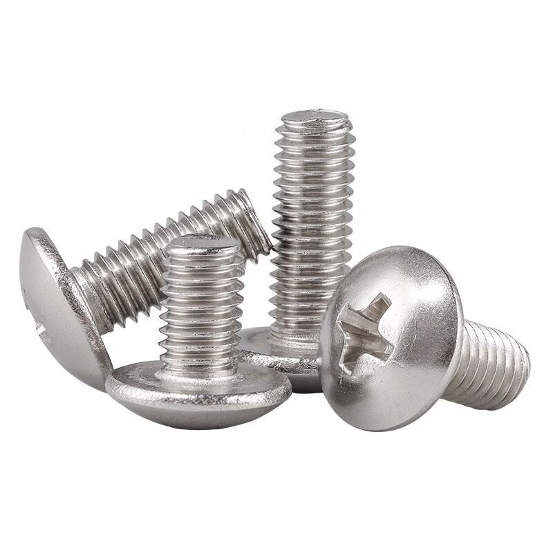 Round Head Machine Wire Pan Head Screw Plain Finish Cross Mushroom Head Bolt Grade Class 8