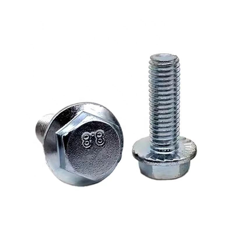 Zinc Plating Carbon Steel Flange Bolts GB5789 Standard 8.8 Grade Full Thread Hex Bolt Provided Sample