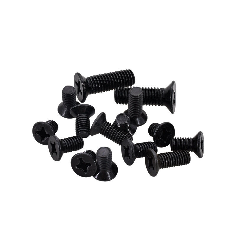 Phillips Round Head Black Nylon Screws Fastener M3.5 Threads for Metric Measurement System Grade Class 4 Electronics
