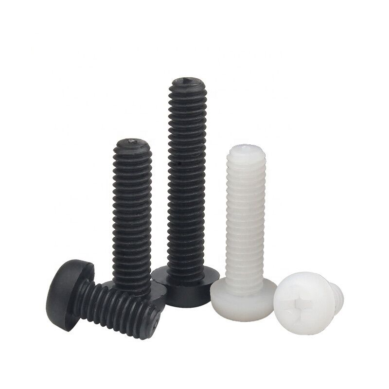 100% Inspection Before Shipment Metric Measurement System PA66 Nylon Pan Head Machine Screw with Cross Recessed Phillips
