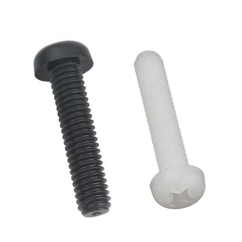 100% Inspection Before Shipment Metric Measurement System PA66 Nylon Pan Head Machine Screw with Cross Recessed Phillips