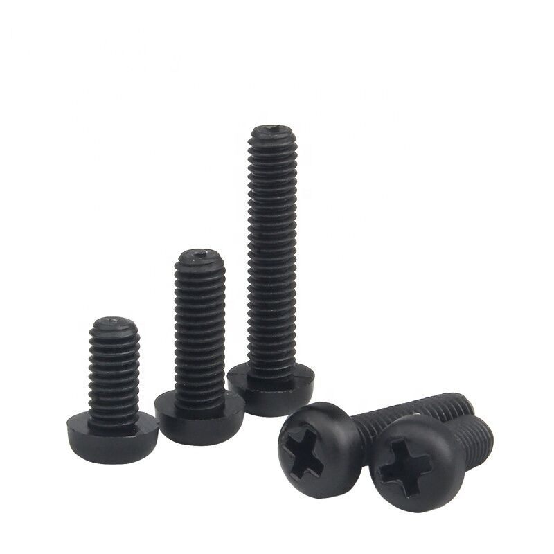 100% Inspection Before Shipment Metric Measurement System PA66 Nylon Pan Head Machine Screw with Cross Recessed Phillips